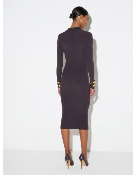 Rochie ELISABETTA FRANCHI, Knit dress with openwork embroideries - AM08B66E2EV9