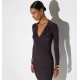 Rochie ELISABETTA FRANCHI, Knit dress with openwork embroideries - AM08B66E2EV9