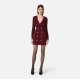 Rochie ELISABETTA FRANCHI, Crosetata, cu insertii, Visiniu - AM15Q56E2CG3 Rochie ELISABETTA FRANCHI, Crosetata, cu insertii, Visiniu - AM15Q56E2CG3