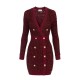 Rochie ELISABETTA FRANCHI, Crosetata, cu insertii, Visiniu - AM15Q56E2CG3 Rochie ELISABETTA FRANCHI, Crosetata, cu insertii, Visiniu - AM15Q56E2CG3