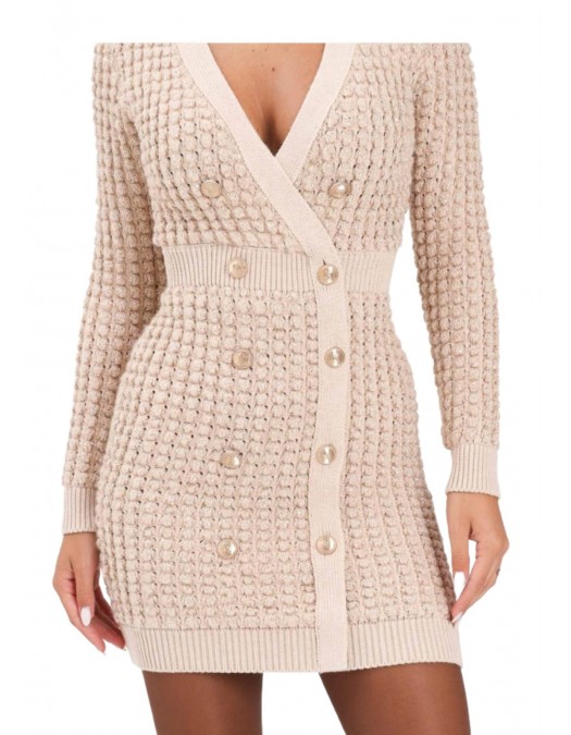 Rochie ELISABETTA FRANCHI, Crosetata, cu insertii, Crem - AM15Q56E2EA2 Rochie ELISABETTA FRANCHI, Crosetata, cu insertii, Crem - AM15Q56E2EA2