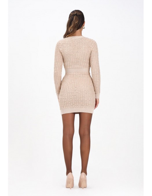 Rochie ELISABETTA FRANCHI, Crosetata, cu insertii, Crem - AM15Q56E2EA2 Rochie ELISABETTA FRANCHI, Crosetata, cu insertii, Crem - AM15Q56E2EA2