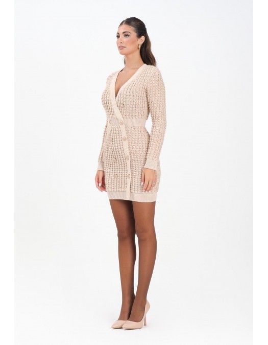 Rochie ELISABETTA FRANCHI, Crosetata, cu insertii, Crem - AM15Q56E2EA2 Rochie ELISABETTA FRANCHI, Crosetata, cu insertii, Crem - AM15Q56E2EA2