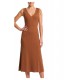 Rochie ELISABETTA FRANCHI, Dress in openwork knit fabric with jewel detail, Maro - AM18S61E2600