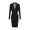 Rochie ELISABETTA FRANCHI, Viscose yarn dress with jewel chain