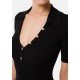 Rochie Elisabetta Franchi, Knitted Mini dress Black - AM20B16E2110
