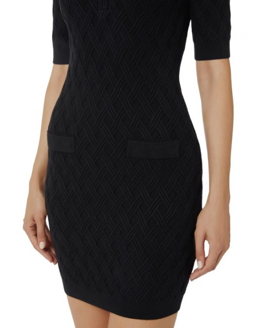 Rochie ELISABETTA FRANCHI, Diamond Knit Dress - AM20B56E3110