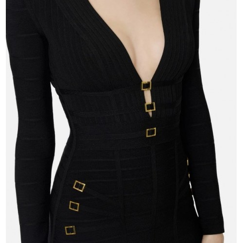 Rochie ELISABETTA FRANCHI, Mini Knit Dress with 3D Workmanship 