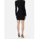 Rochie ELISABETTA FRANCHI, Mini Knit Dress with 3D Workmanship - AM23D62E2110