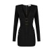 Rochie ELISABETTA FRANCHI, Mini Knit Dress with 3D Workmanship - AM23D62E2110
