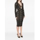 Rochie ELISABETTA FRANCHI, long-sleeve midi dress - AM26Q66E2FR9