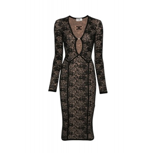 Rochie ELISABETTA FRANCHI, long-sleeve midi dress