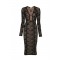Rochie ELISABETTA FRANCHI, long-sleeve midi dress