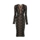 Rochie ELISABETTA FRANCHI, long-sleeve midi dress - AM26Q66E2FR9