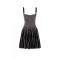 Rochie ELISABETTA FRANCHI, Dress in two-colour knit fabric, Black
