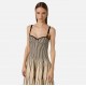 Rochie ELISABETTA FRANCHI, Dress in two-colour knit fabric, Cream and Black - AM27S62E2E84