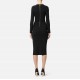 Rochie ELISABETTA FRANCHI, Viscose knit dress with jewel cufflinks, Negru - AM28S57E3110 Rochie ELISABETTA FRANCHI, Viscose knit dress with jewel cufflinks, Negru - AM28S57E3110