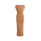 Rochie ELISABETTA FRANCHI, Red Carpet full Milano stitch knit dress, Maro - AM30B62E2AI6