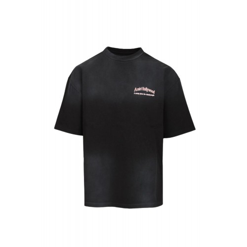Tricou AMIRI, graphic-print Hollywood, Negru