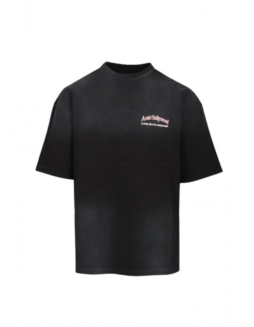 Tricou AMIRI, graphic-print Hollywood, Negru - AM326JR0040002