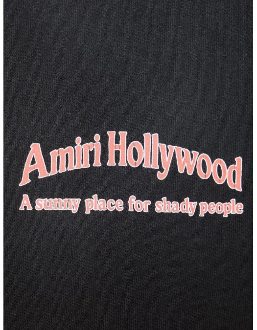 Tricou AMIRI, graphic-print Hollywood, Negru - AM326JR0040002