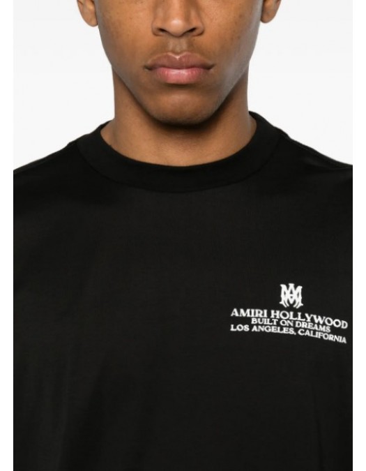 Tricou AMIRI, Built on Dreams logo-print T-shirt - AM326JR0120002