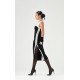 Rochie ELISABETTA FRANCHI, Women's black-butter midi sheath dress with side slits - AM44S66E2685