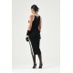 Rochie ELISABETTA FRANCHI, Women's black-butter midi sheath dress with side slits - AM44S66E2685