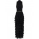 ROCHIE ELISABETTA FRANCHI, Ruffle Detail Belted, Black - AM45S52E2110 ROCHIE ELISABETTA FRANCHI, Ruffle Detail Belted, Black - AM45S52E2110