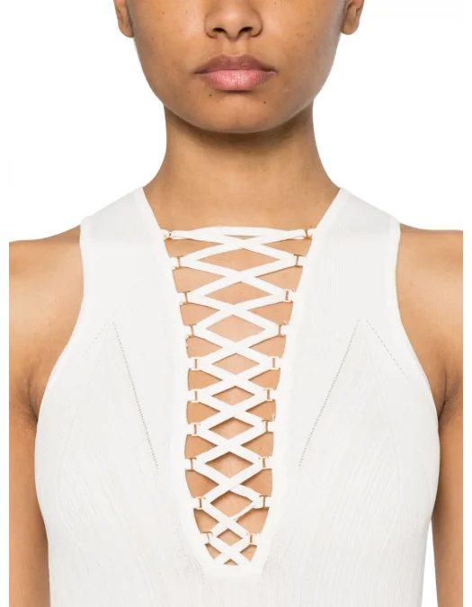 ROCHIE ELISABETTA FRANCHI, Knitted, Special, Midi, White - AM55B52E2360 ROCHIE ELISABETTA FRANCHI, Knitted, Special, Midi, White - AM55B52E2360