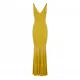 ROCHIE ELISABETTA FRANCHI, Red Carpet, Knit Dress, Curry Yellow - AM68B52E2DC6 ROCHIE ELISABETTA FRANCHI, Red Carpet, Knit Dress, Curry Yellow - AM68B52E2DC6