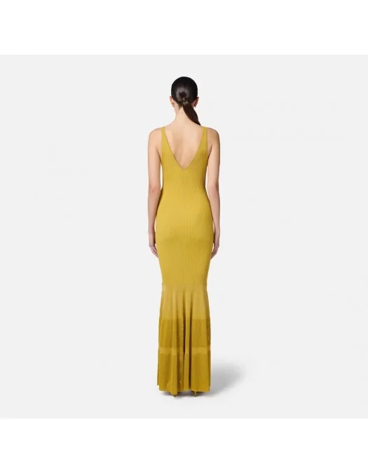 ROCHIE ELISABETTA FRANCHI, Red Carpet, Knit Dress, Curry Yellow - AM68B52E2DC6 ROCHIE ELISABETTA FRANCHI, Red Carpet, Knit Dress, Curry Yellow - AM68B52E2DC6