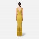 ROCHIE ELISABETTA FRANCHI, Red Carpet, Knit Dress, Curry Yellow - AM68B52E2DC6 ROCHIE ELISABETTA FRANCHI, Red Carpet, Knit Dress, Curry Yellow - AM68B52E2DC6