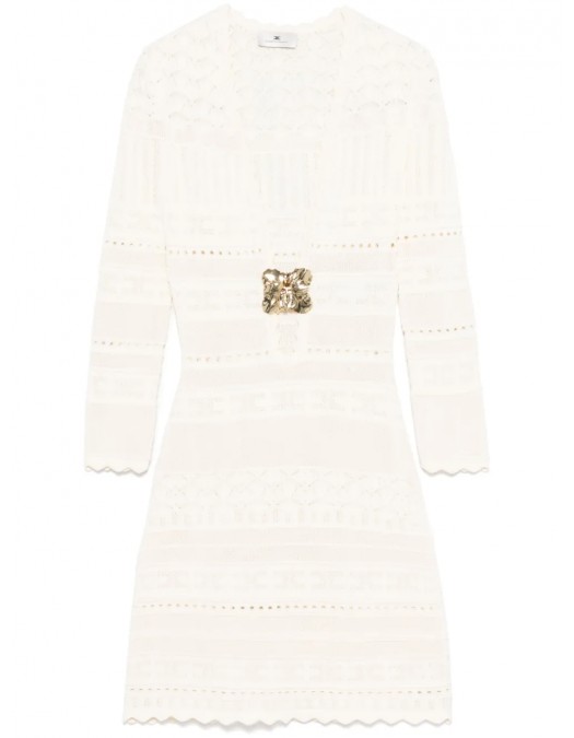 ROCHIE ELISABETTA FRANCHI, Open Work, Mini, White - AM74S52E2193 ROCHIE ELISABETTA FRANCHI, Open Work, Mini, White - AM74S52E2193