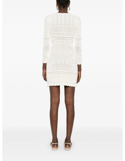 ROCHIE ELISABETTA FRANCHI, Open Work, Mini, White - AM74S52E2193 ROCHIE ELISABETTA FRANCHI, Open Work, Mini, White - AM74S52E2193