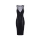 Rochie ELISABETTA FRANCHI, Knit dress with transparency details - AM91Q61E2110