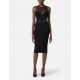 Rochie ELISABETTA FRANCHI, Knit dress with transparency details - AM91Q61E2110