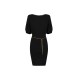 Rochie ELISABETTA FRANCHI, Knit mini dress with belt, Negru - AM94T62E2110