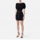 Rochie ELISABETTA FRANCHI, Knit mini dress with belt, Negru - AM94T62E2110