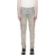 Jeans AMIRI, domino applique skinny jean, Blue/Grey - AMBMJE1048543
