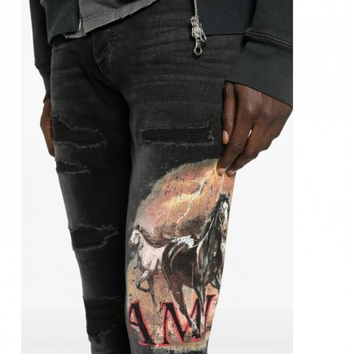Jeans AMIRI,Ripped Graphic Jeans