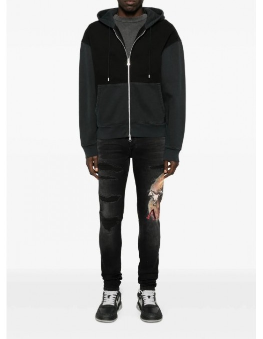 Jeans AMIRI,Ripped Graphic Jeans - AMBMJE1049097