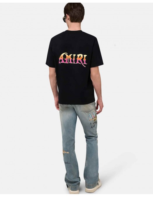 Jeans AMIRI, CHATEAU MX1 STRAIGHT FLARE, Bleu - AMBMJE1065921