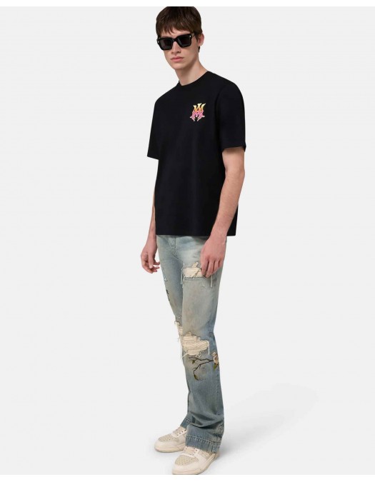 Jeans AMIRI, CHATEAU MX1 STRAIGHT FLARE, Bleu - AMBMJE1065921