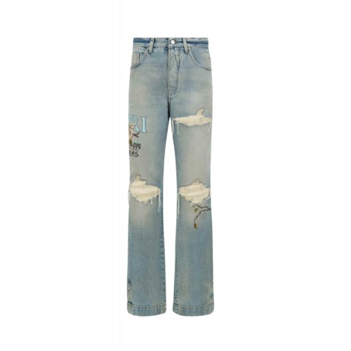 Jeans AMIRI, CHATEAU MX1 STRAIGHT FLARE, Bleu