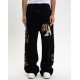 Pantaloni AMIRI, Black Varsity Logo Insulated Track Pants - AMBMPA1020001