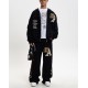 Pantaloni AMIRI, Black Varsity Logo Insulated Track Pants - AMBMPA1020001