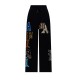 Pantaloni AMIRI, Black Varsity Logo Insulated Track Pants - AMBMPA1020001