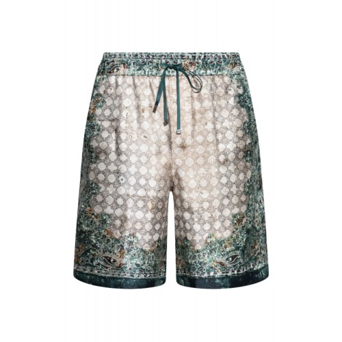 Bermude AMIRI, GREEN Silk shorts