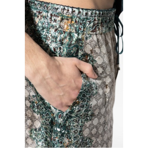 Bermude AMIRI, GREEN Silk shorts
